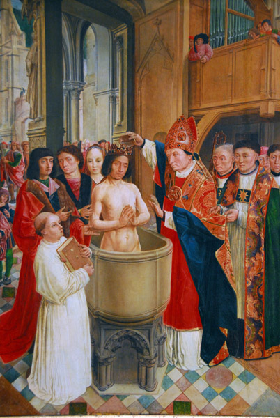 The Baptism of Clovis by the Master of St. Giles, ca 1500