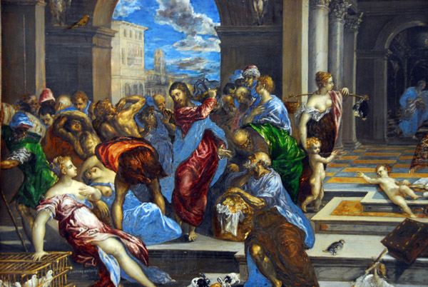 Christ Cleansing the Temple, El Greco, ca 1570