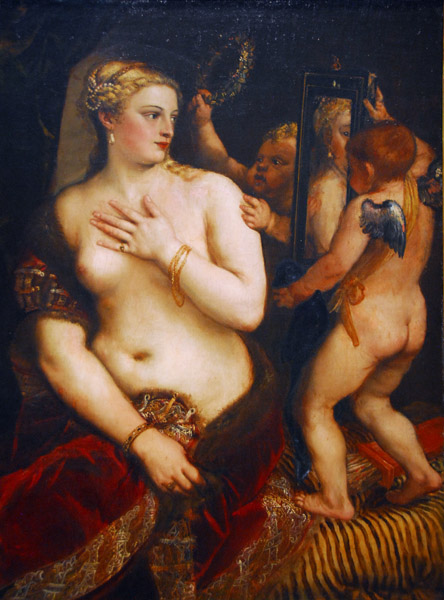 Venus with a Mirror, Titian, ca 1555