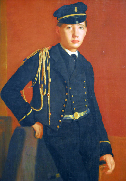 Achille de Gas in the Uniform of a Cadet, Edgar Degas, ca 1856