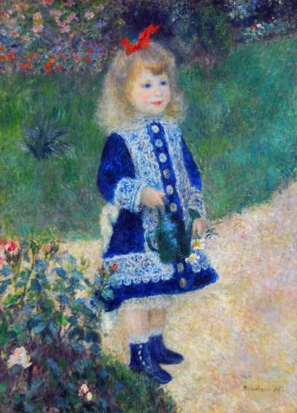 A Girl with a Watering Can, Auguste Renoir, 1876