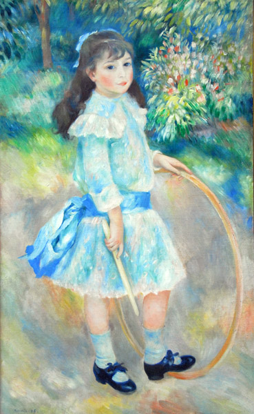 Girl with a Hoop, Auguste Renoir, 1885