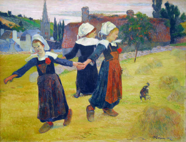 Breton Girls Dancing, Pont-Aven, Paul Gauguin, 1888