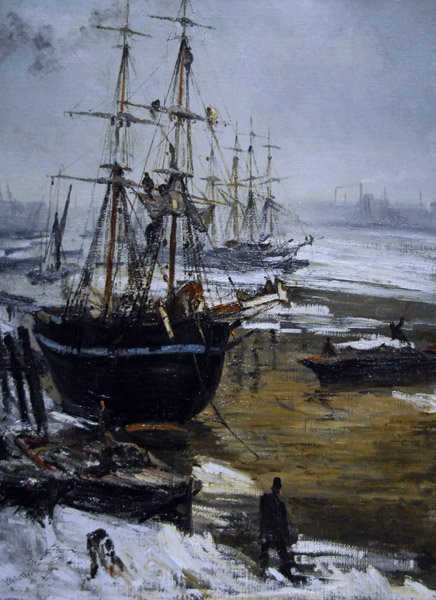 The Thames in Ice, James McNeill Whistler, 1860