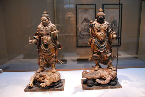Japanese Guardian Figures (Shitenno) Kamakura Period (1185-1333)