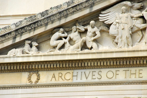 Pediment of the National Archives