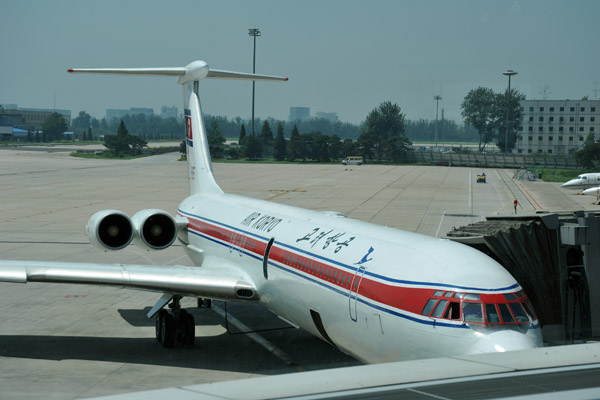 Soviet-built Air Koryo Ilyushin-62M at Beijing Capital Airport