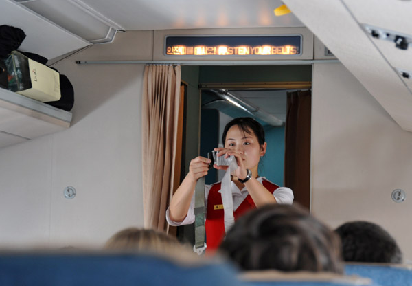 The Flight Attendant Dance on Air Koryo