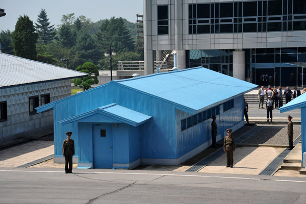 Meetings between North and South Korea take place in the huts