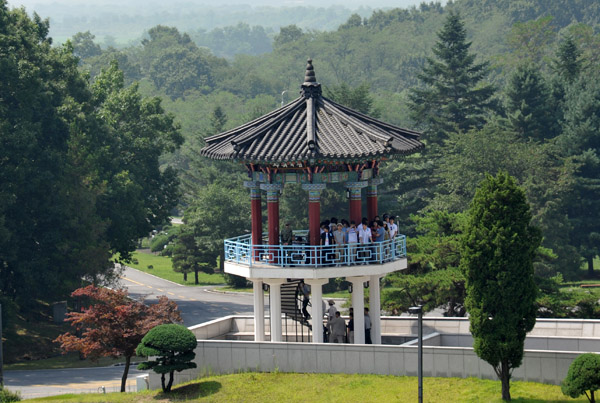 Tourist observation tower on the South Korean side