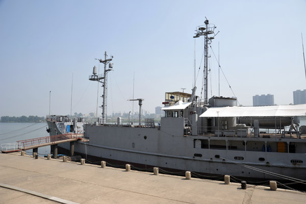 In October 1999, the USS Pueblo (still a commissioned US Navy vessel) was towed around the Korean peninsula unmolested
