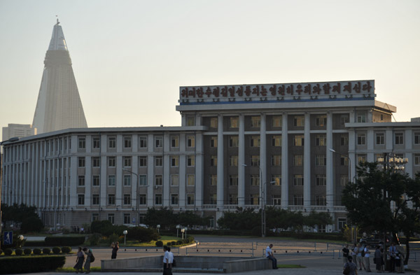 Pyongyang City Hospital across from the Arch of Triumph