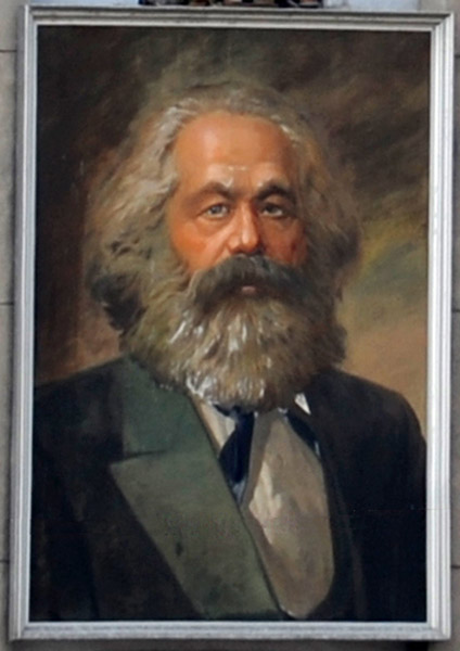 Painting of Karl Marx, Kim Il Sung Square