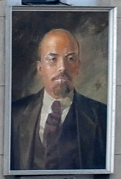 Painting of V.I. Lenin, Kim Il Sung Square