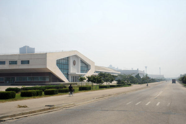 Combat Sports Gym, one of the 10 sporting facilities along Chongchung Street, Pyongyang