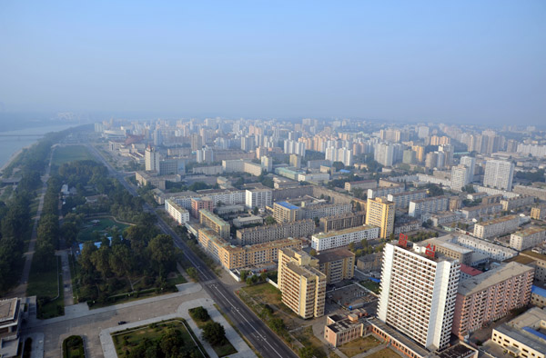 View NE from Juche Tower, Pyongyang