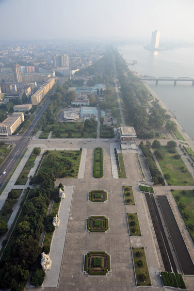 East bank of the Taedong River in central Pyongyang