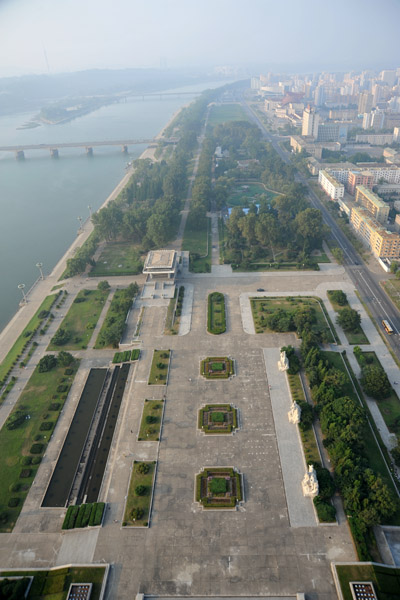 East bank of the Taedong River in central Pyongyang