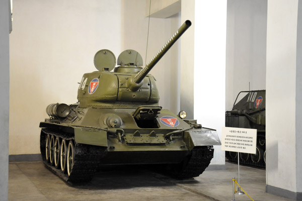 Soviet-built North Korean T-34 tank
