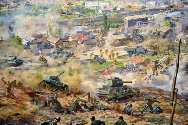 DPRK tanks advancing at the Battle of Taejon