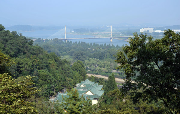 View from the Ulmil Pavilion, Moranbong Park, Pyongyang