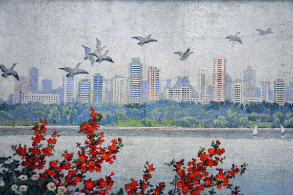 Yongwang Station mosaic - Pyongyang