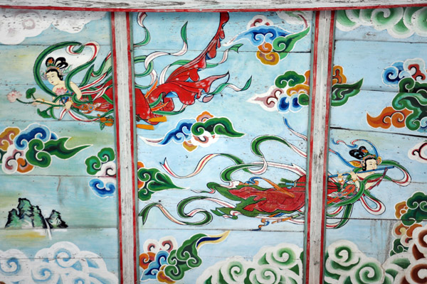 Painted ceiling, Haet'al Gate, Pohyon Temple