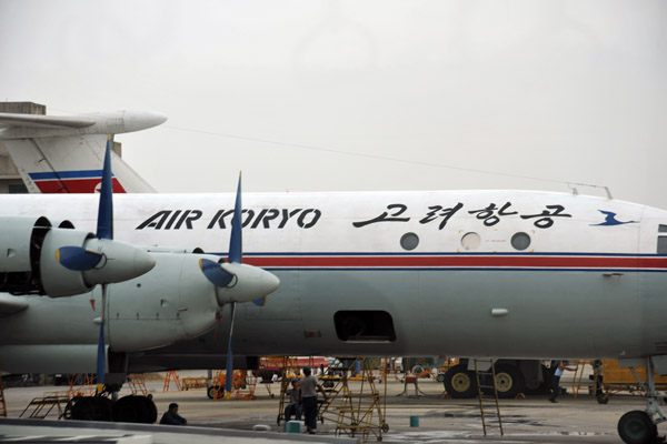 Air Koryo IL-18V cargo aircraft (P-836)