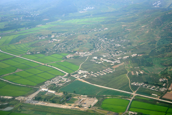 Village north of Pyongyang Airport