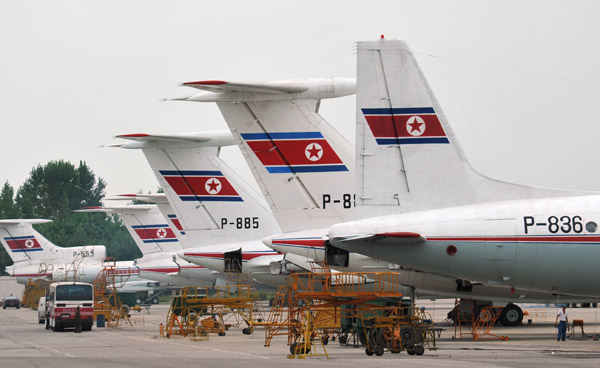 Air Koryo ramp at Pyongyang, DPRK