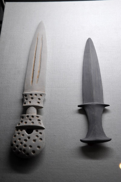 Stone daggers from the Bronze Age