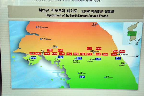 Deployment of the North Korean Assault Forces along the 38th Parallel