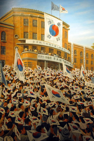 Welcoming Ceremony by citizens of Pyeongyang