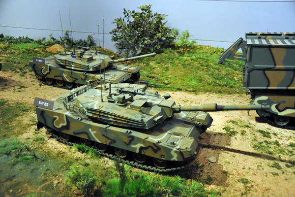 Model of the Korean K1 and K1A1 main battle tank