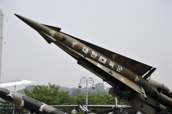 Hyunmu surface-to-surface missile (based on U.S. Nike-Hercules missile)