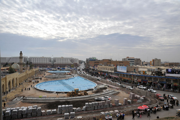 Vast square in front of Erbil Citadel that is being redeveloped