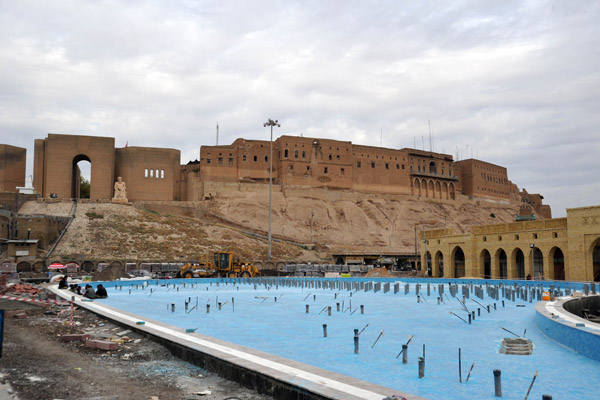 Redevelopment beneath Erbil Citadel