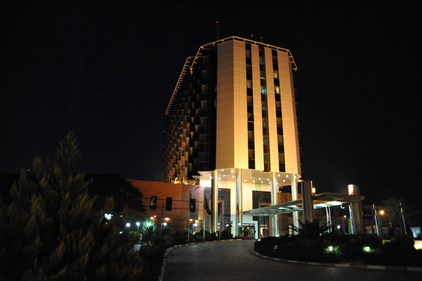 Erbil International Hotel at night
