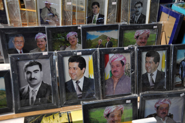 Photos of Kurdish leaders, Erbil