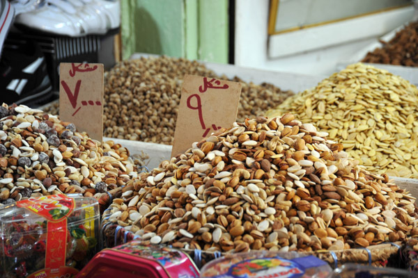 Nuts for sale in the Erbil Bazar