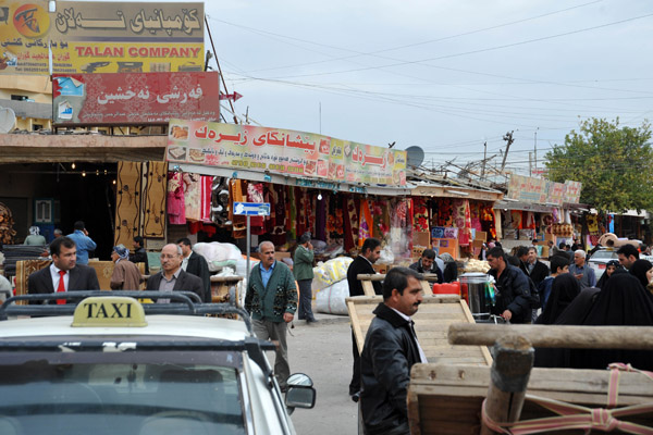 Market area along the southeast side of the citadel, Erbil