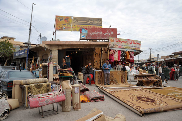 Carpet shop to the east of Erbil Citadel