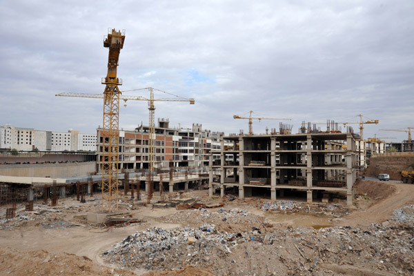 Construction area behind the Hawler Mall, Erbil