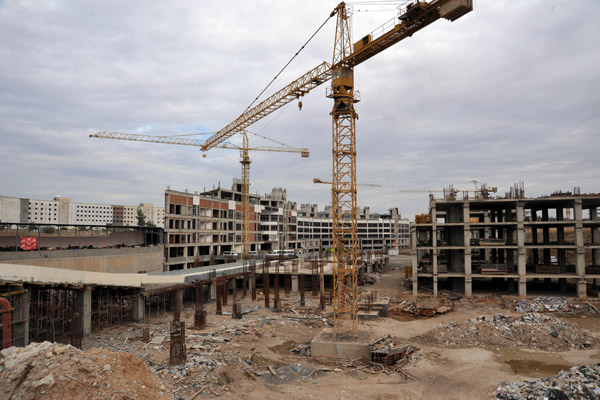 Construction area behind the Hawler Mall, Erbil