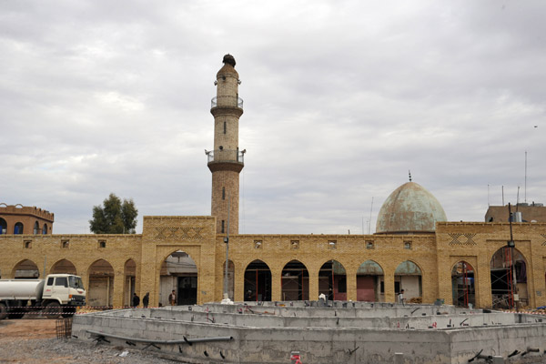 New traditional style market under construction at the base of Erbil Citadel