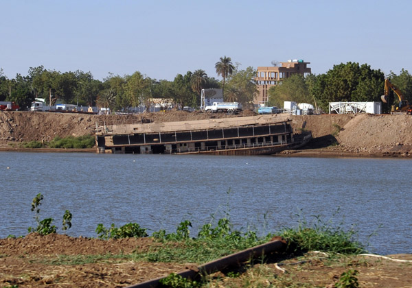 Shipwreck on the north shore of the Blue Nile