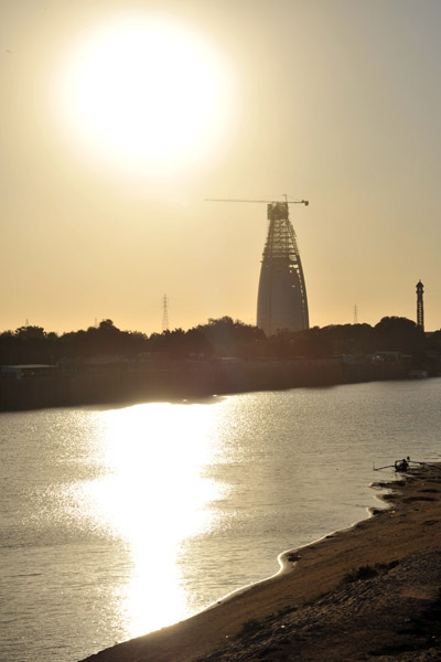 GNPOC Tower, late afternoon