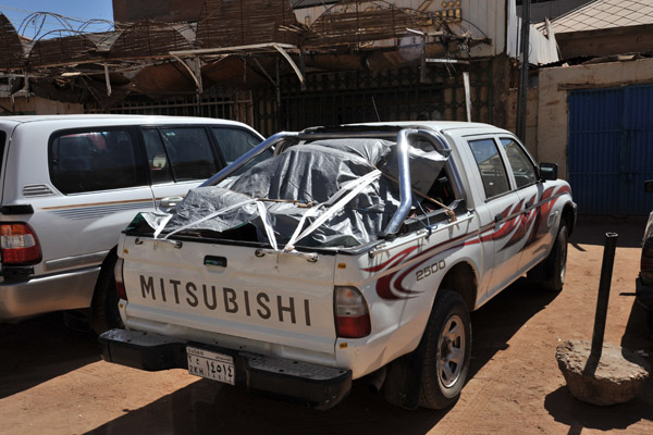 Our vehicle packed for a trip to Northern Sudan