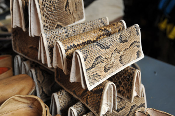 Snakeskin handbag, Omdurman Souq