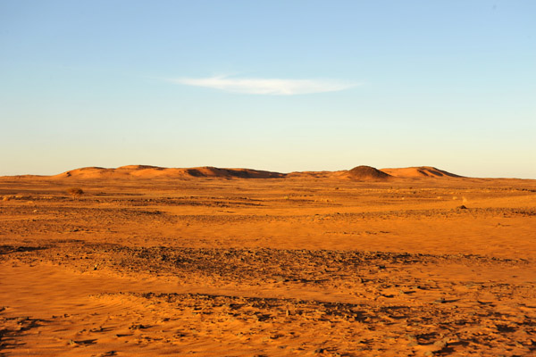 Late afternoon looking for a secluded place to set up camp